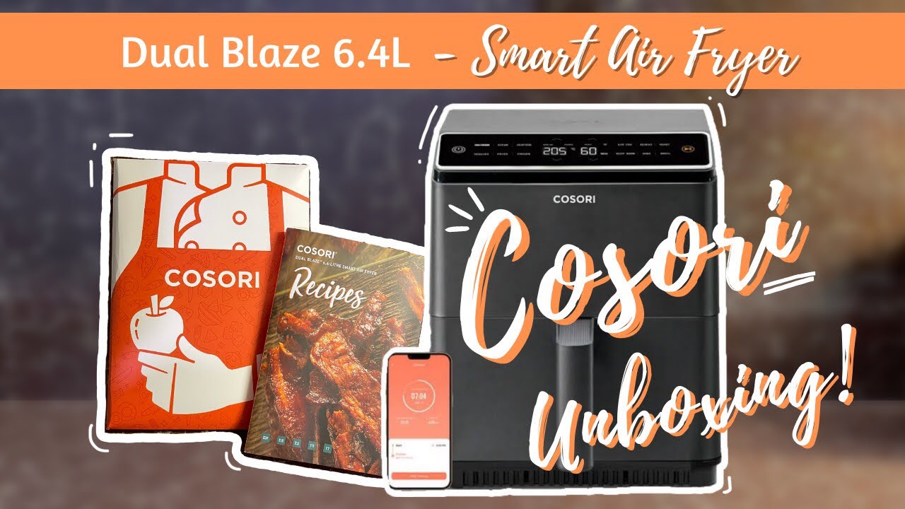 COSORI Dual Blaze 6.4L, Smart Air Fryer, Unboxing + Quick Test