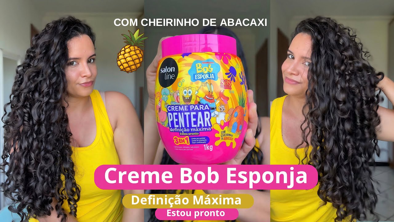 TESTEI O CREME DO BOB ESPONJA DA SALON LINE 