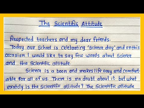 science day speech writing in english