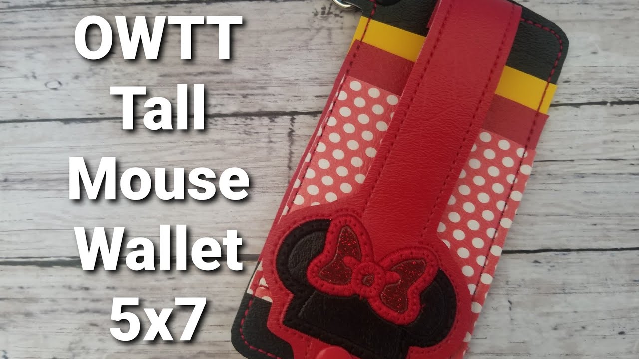 OWTT Tall Mouse Wallet 5x7 Hoop Tutorial