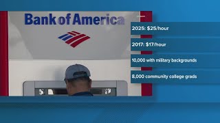 Bank of America raises US employee minimum wage to $25 per hour