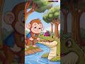 🐒बंदर और मगरमच्छ|Monkey and Crocodile Story |Panchatantra MoralStory in Hindi#shorts #Animation Ai09
