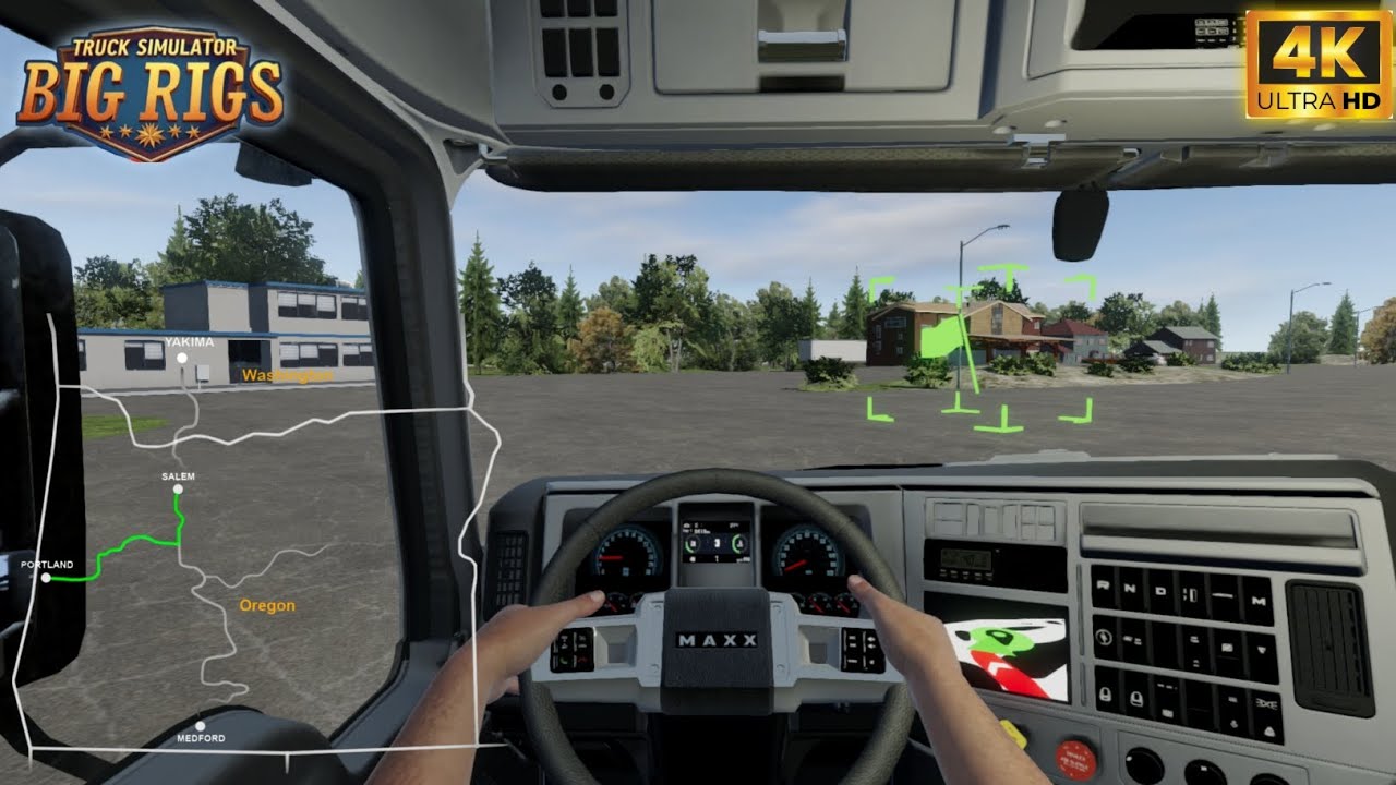 Heavy Cargo Challenge | Truck Simulator Big Rig - Hand animation POV | Realistic Graphic | 4K ULTRA