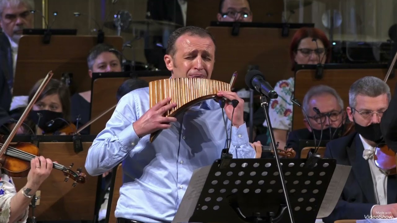 Cezar Cazanoi - Panflute - Romanian Dances , Bela Bartok , Filarmonica Satu Mare, dir. Ștefan Novac