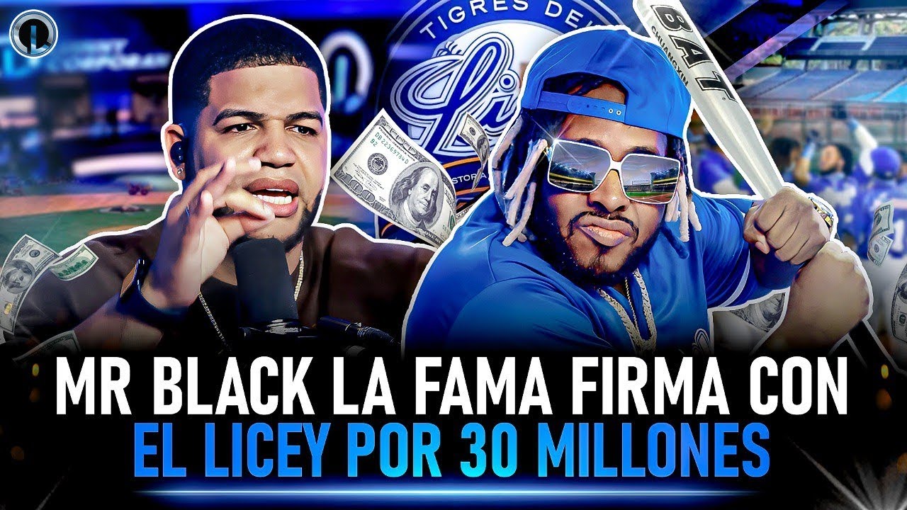 MR BLACK LA FAMA AHORA PELOTERO Y SUELTA LA MUSICA FIRMÓ CON EL LICEY “LA ENTREVISTA MAS CURONA”