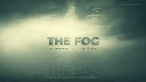 Best FOG Cinematic Title  2020 - 100% After Effects