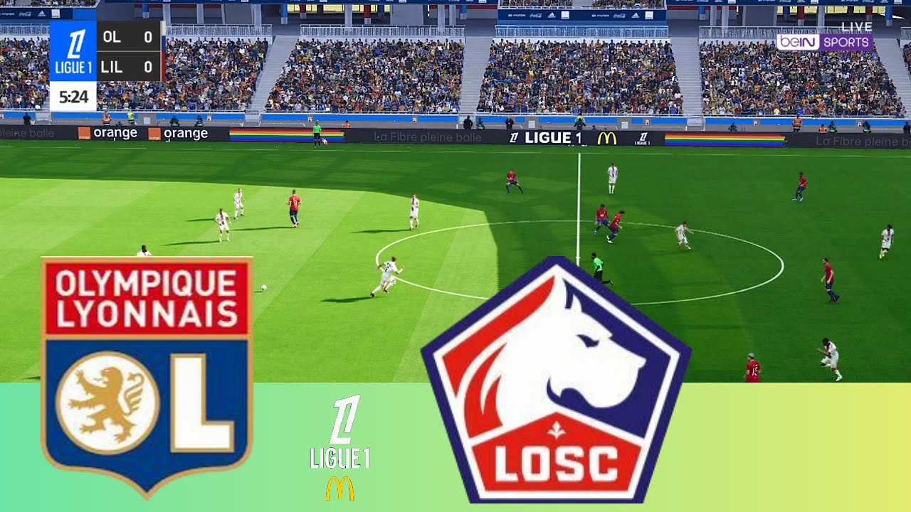 Lyon vs Lille | LIVE | Ligue 1 | PES 2021