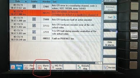 Sinumerik 840D sl: How to increase ALARMS LOG entries number