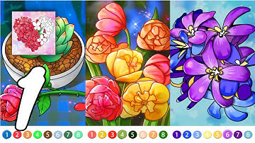 Coloring Book: Color by Number Oil Painting Games Gameplay Walkthrough #1 (Android, IOS)