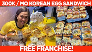 Free franchise! 300k/mo korean sandwich/cafe business