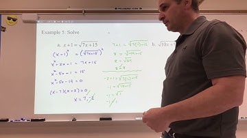 Extraneous Solutions with Radical Equations