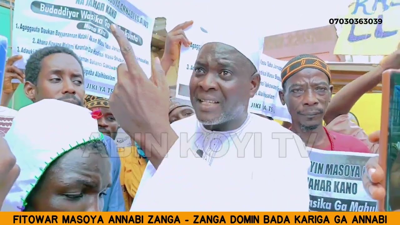 DAN DAZON MASOYA ANNABI  A JAHAR KANO  SUN FITO ZANGA ZANGAR LUMANA  , DOMIN NUNA RASHIN JINDADI