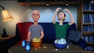My First Plotagon  Season 1 Classic Caillou Farts at the room / grounded