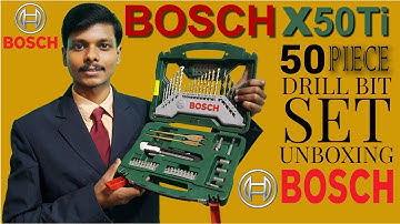 Bosch X50Ti 50 Piece Drill Bit Set Unboxing [Hindi]