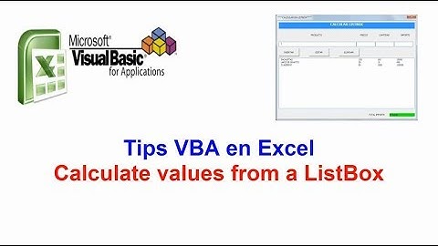 Calcular valores en un ListBox