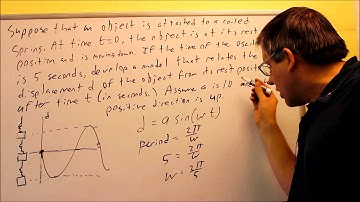Simple Harmonic Motion (Sine and Cosine Models): Ex 3