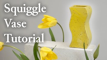 How to Slab Build a Squiggle Vase // Slab Template Tutorial