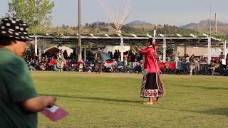 Women s Applique Sunday Finals Neena Lasley Laryn Oakes at Rocky Boy Powwow 2023