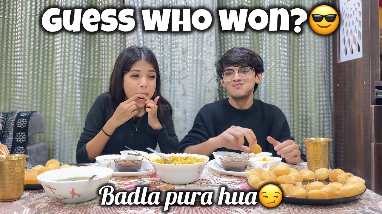 Panipuri Challenge😋| AdiVen🤍 | ft. 