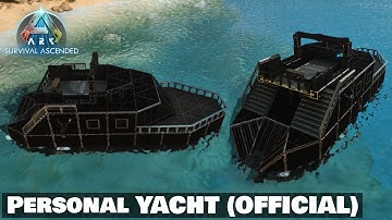 Ark Survival Ascended Boat Build - OFFICIAL SERVER - Personal Yacht Motorboat | ASA