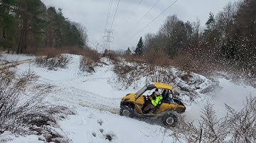 Can am commander 1000 in the snow