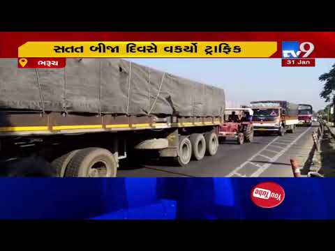 Bharuch: Traffic snarl on NH 48| TV9News