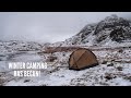 Solo winter camping in the rain and snow with the nortent vern 1 pc