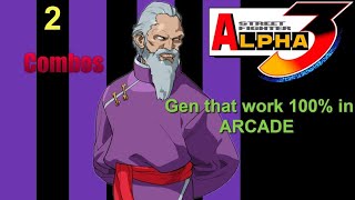 Parte 2 Combos com Gen... 100% no Modo ARCADE (Street Fighter Alpha 3)