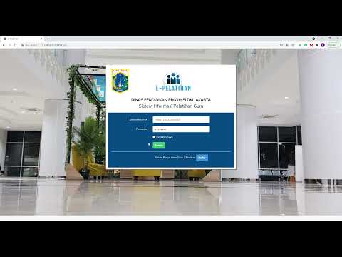 Video Tutorial e-Pelatihan Guru 1  login, data data diri ganti password