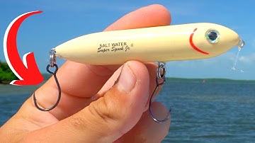 Fishing INLINE Hooks on TOPWATERS - Do They Work?