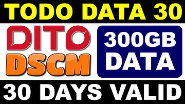 Paano Mag-load ng TODO DATA30 valid for 30 days sa DSCM | DITO Promo