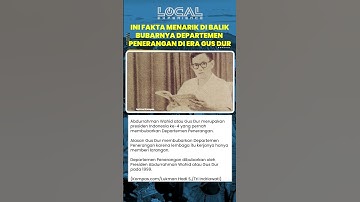 Thumbnail of Fakta Menarik di Balik Bubarnya Departemen Penerangan oleh Gus Dur