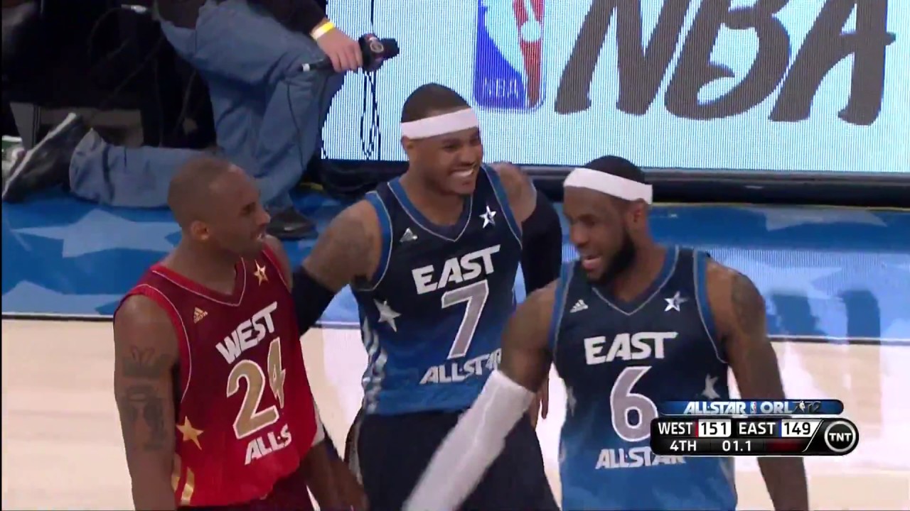 Kobe Bryant Can't Believe LeBron Passed Up Final Shot TWICE @ 2012 All-Star  Game! 