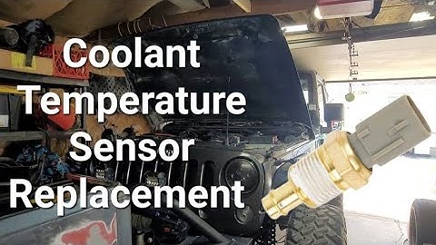 Coolant temperature sensor replacement on a 2016 Jeep Wrangler with a 3.6L Pentastar engine