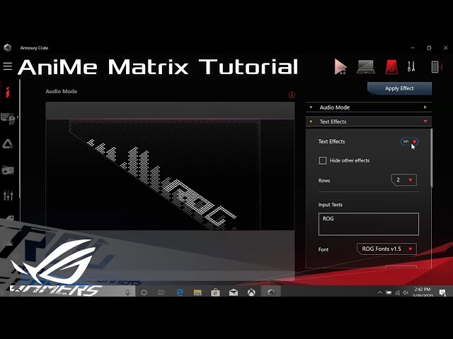 AniMe Matrix Tutorial - Zephyrus G14 | ROG class=