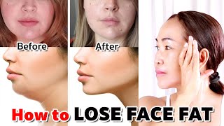 How to LOSE FACE FAT | NO TALKING | Facial Massage