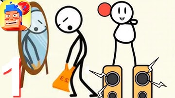 Bad Luck Stickman- Addictive draw line casual game Walkthrough Part 1 - Android Gameplay HD