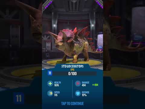 Jurassic World Alive:STEGOCERATOPS UNLOCKED