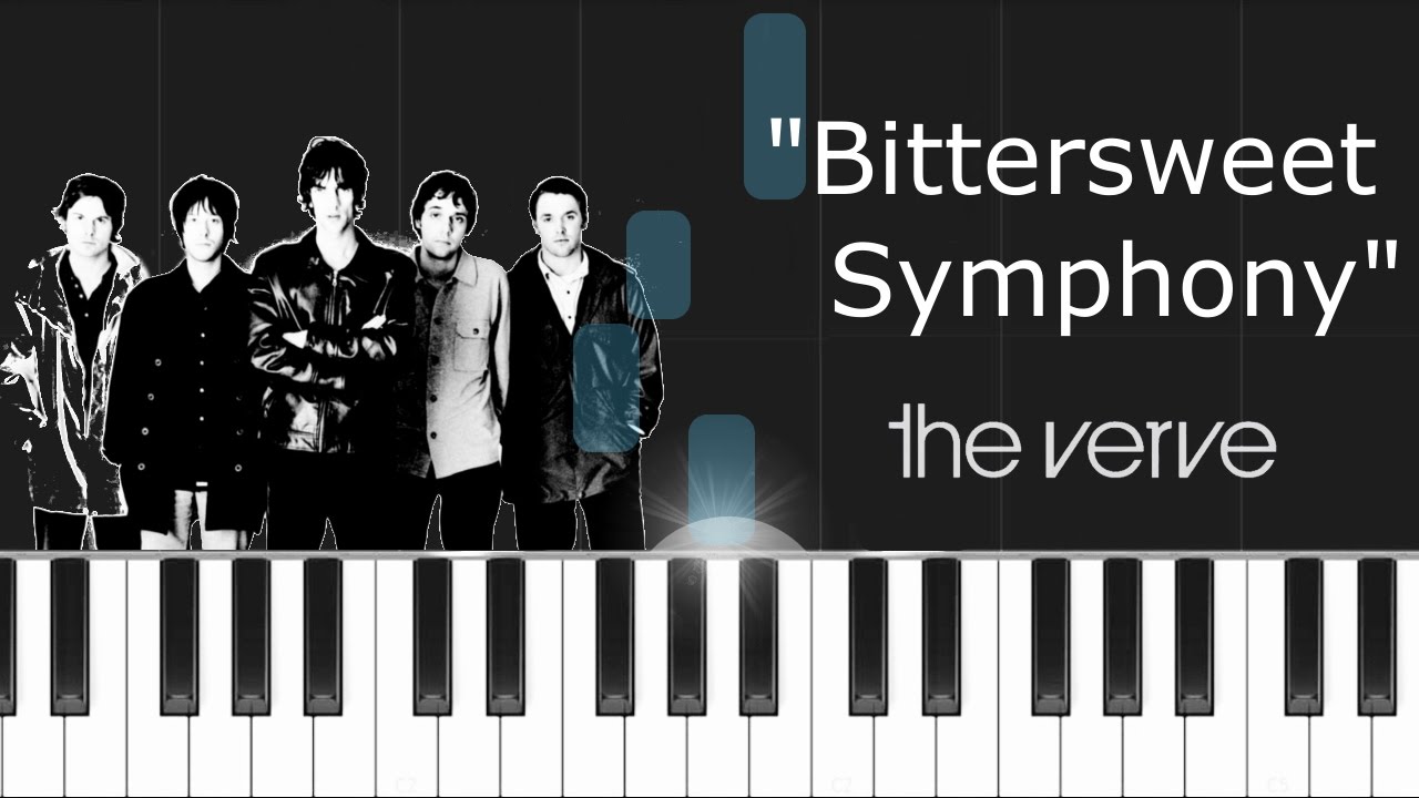 The Verve Bittersweet Symphony Piano Tutorial Chords How To Play Cover Youtube