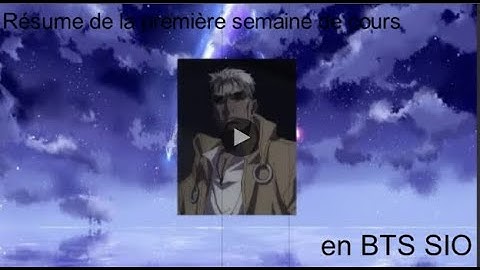 Résume des matières en BTS SIO (avec EDT)