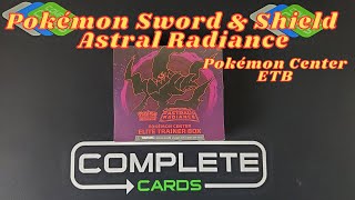 Pokemon Sword and Shield Astral Radiance ETB opening