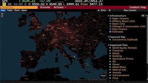 Bloomberg Terminal - Powerful Maps Data Overview