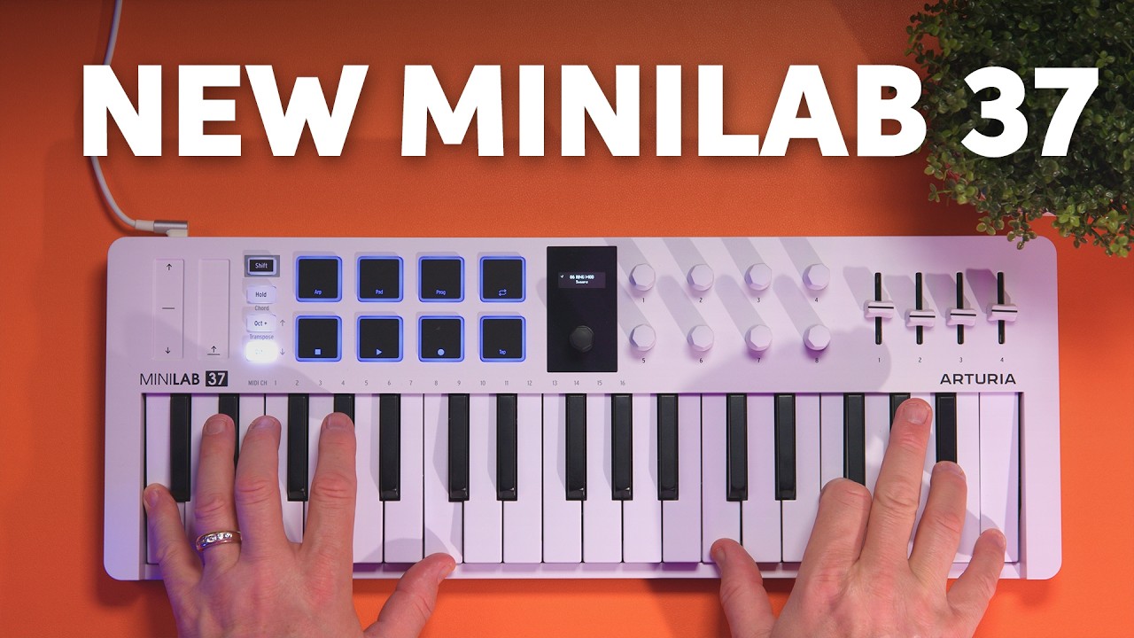 Arturia MiniLab 37 mk3 Slim-key Controller - White | Sweetwater