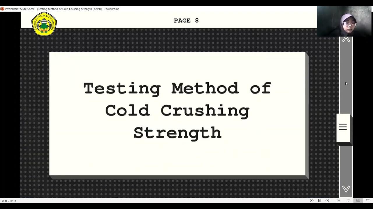 Testing Method of Cold Crushing Strength (CCS) YouTube