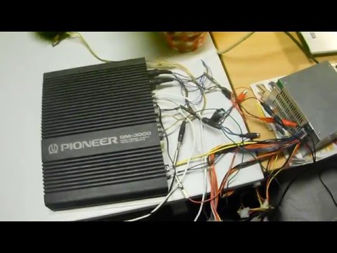 How to wire Pioneer GM-3000 car power amplifier [pinout ... pioneer gm 3400 wiring diagram 