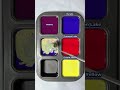Purple + Crimson Lake + Cream Yellow #colormixing #satisfying #mixcolor