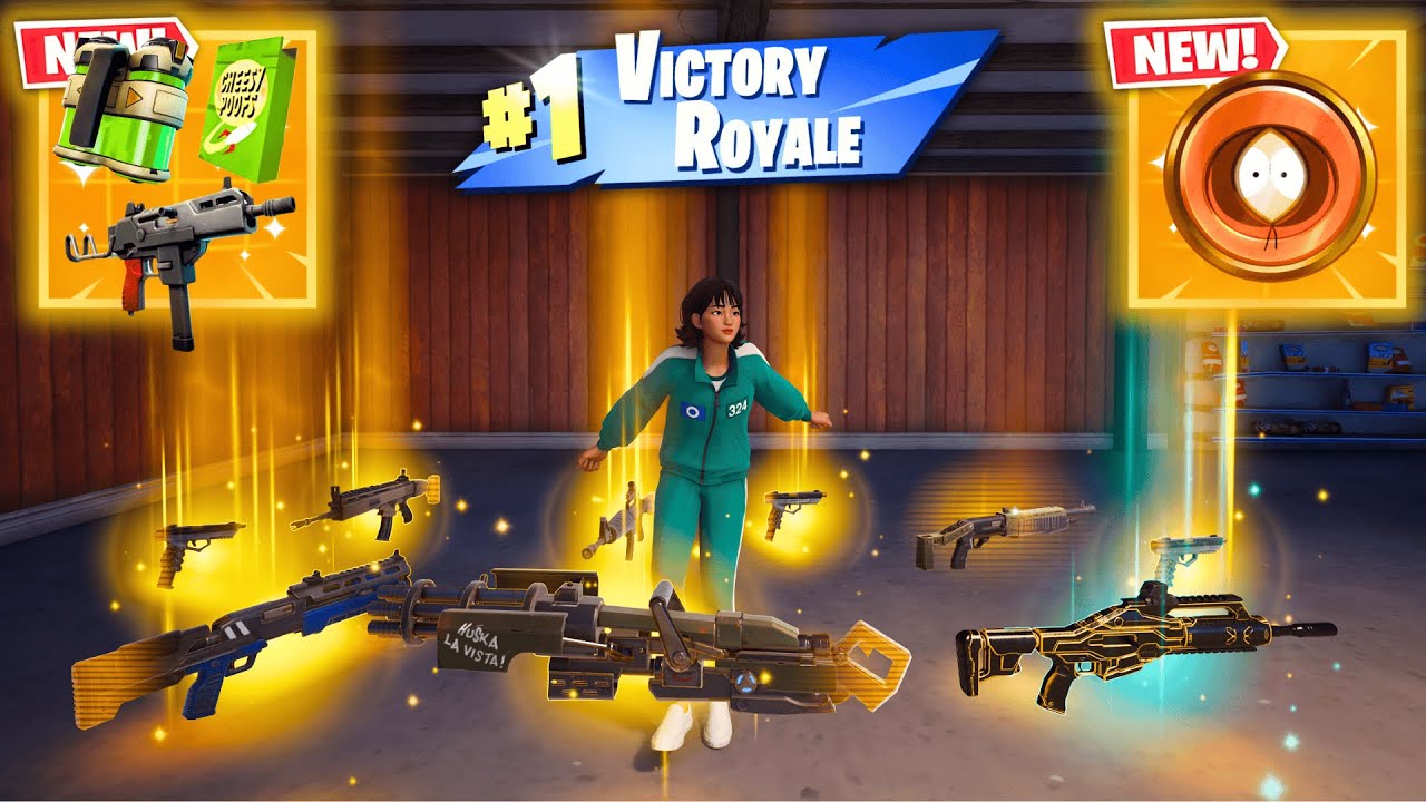 ALL MYTHIC AND EXOTIC GUNS IN FORTNITE (NEW! Fortnite Chapter 7 Season 1)