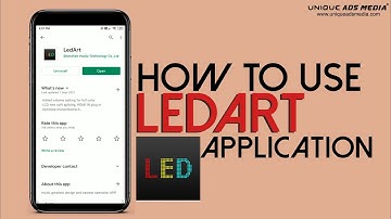 How to use Led Art Application | Scrolling Boards | Unique Ads Media