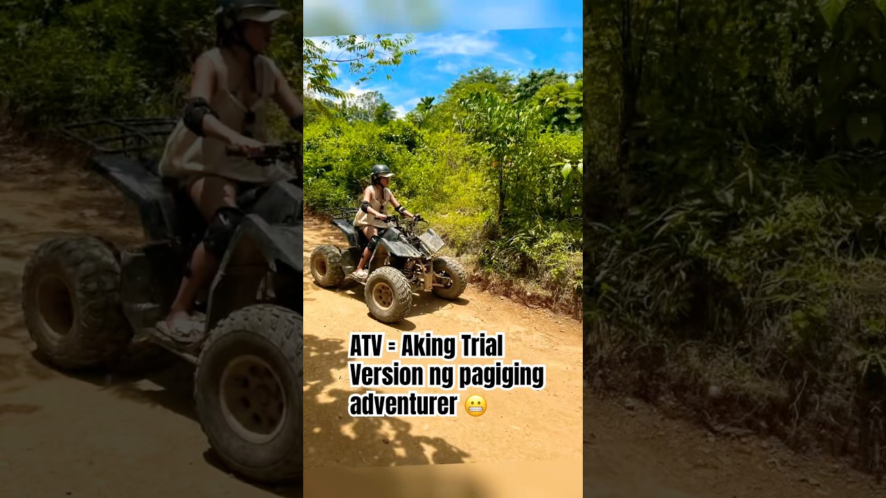 ATV = Aking Trial Version ng pagiging adventurer#MyFirstATV #TryingNewThings #NoobRider
