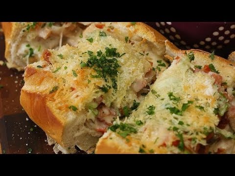 New 2017 Chicken Bacon Alfredo Bread Boat